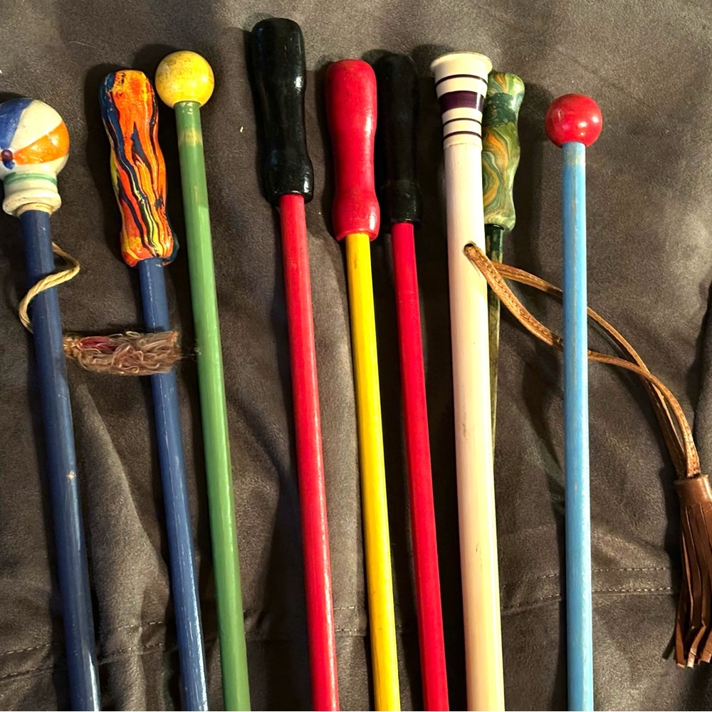 Antique carnival canes.3 for $40 obo for lot